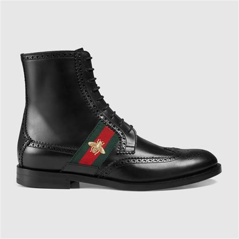 gucci mens boots black|all black Gucci boots.